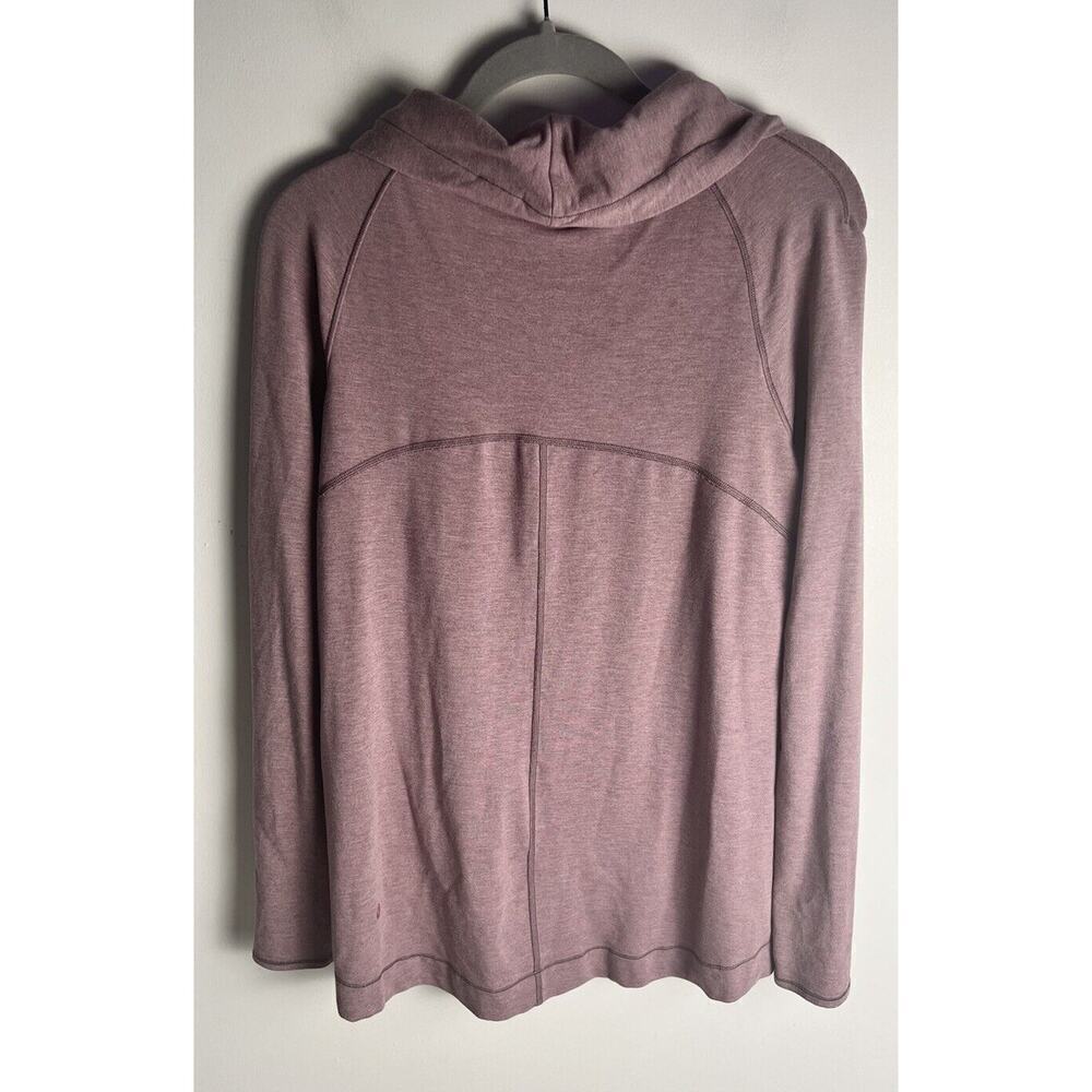 Lululemon Coast Easy Wrap Women’s Size 6 Heather Misty Merlot Cowl Neck Modal - Picture 6 of 12